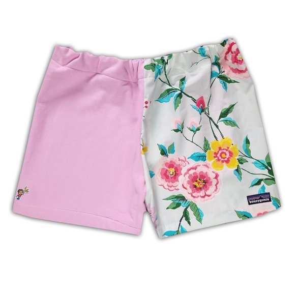 Vintage Pants - Vintage Custom Reworked "Pink Floral " 1990s Bennygonia Shorts